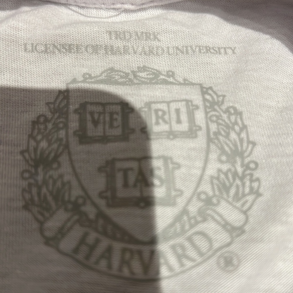 Harvard University Cropped Short Sleeve Tee Shirt - Picture 3 of 3